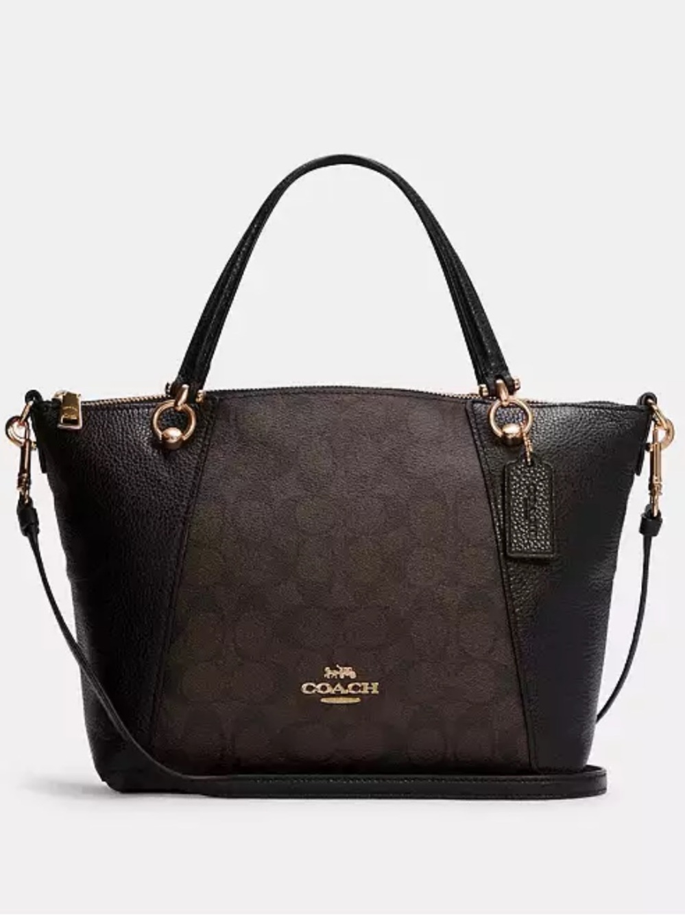 COACH 
Kacey Satchel Bag In Signature Canvas